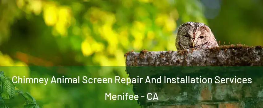 Chimney Animal Screen Repair And Installation Services Menifee - CA
