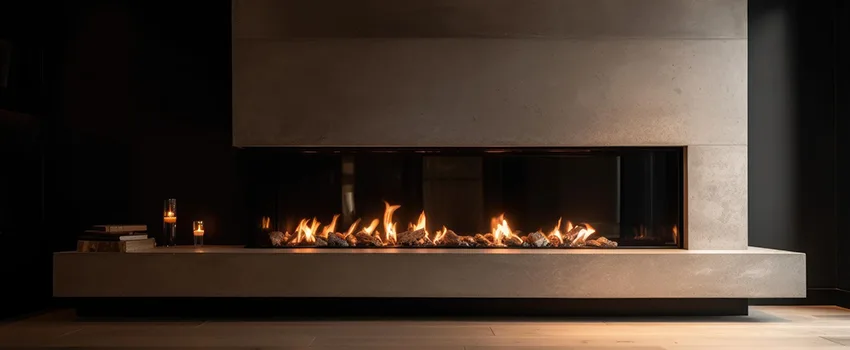 Gas Fireplace Ember Bed Design Services in Menifee, California