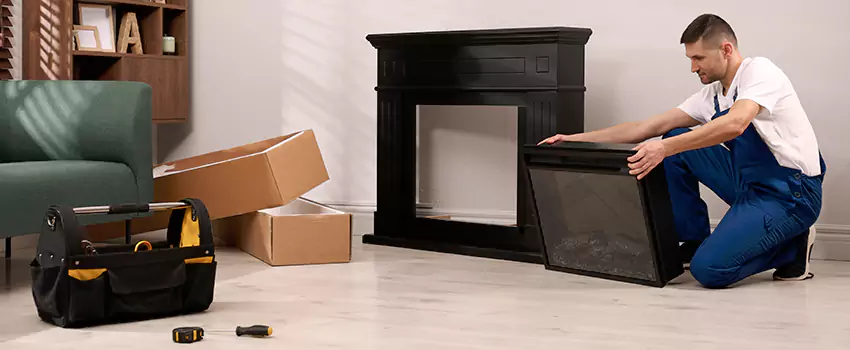 Old Rusted Metal Fireplace Repair And Replacement in Menifee, CA